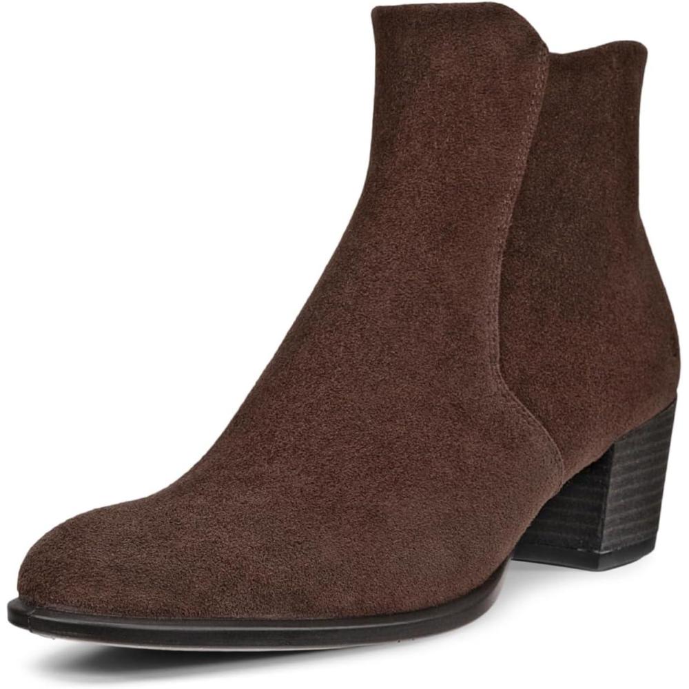 imageECCO Womens Dress Classic 35 Mm Zipper Low Cut Ankle BootCoffee Nubuck