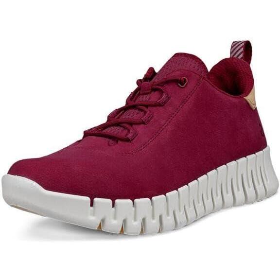 imageECCO Womens Gruuv SneakerRed PlumPowder