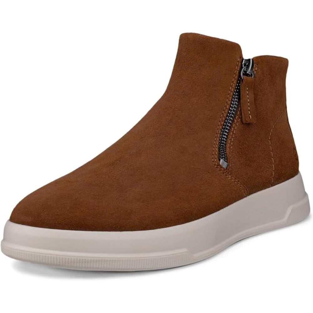 imageECCO Womens Move Zip Bootie Ankle BootCamel Suede