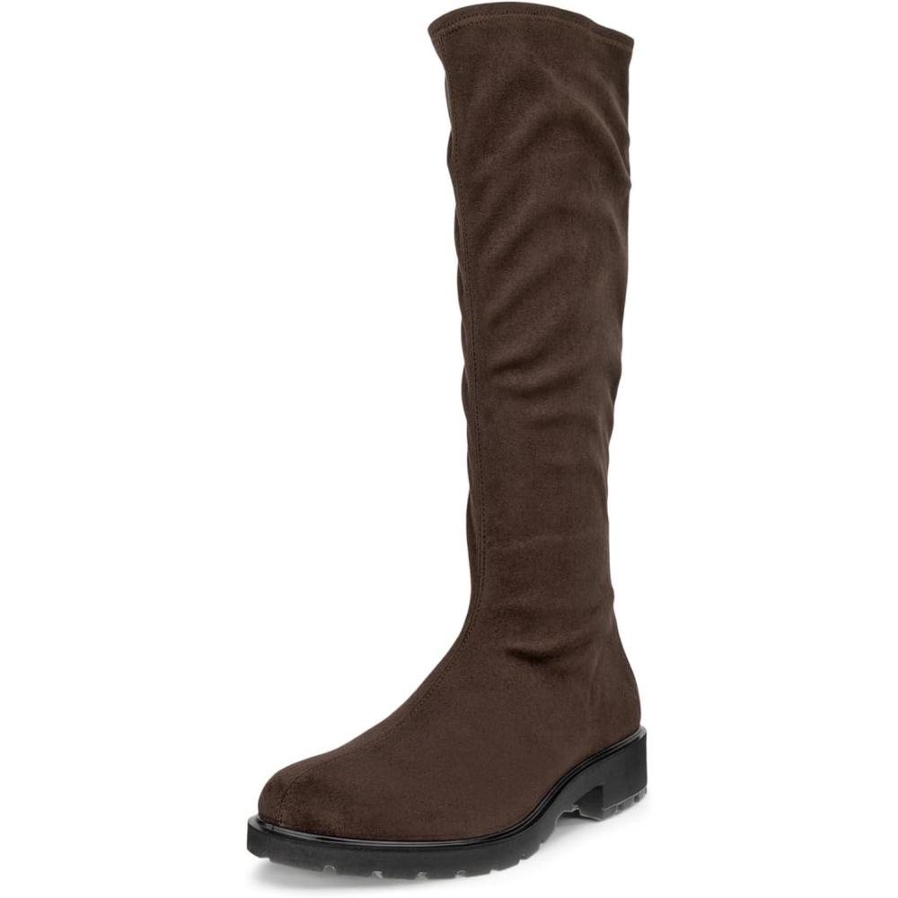 imageECCO Womens Vienna Stretch Textile Tall Knee High BootMocha Stretch Textile