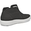 imageECCO Womens Soft 7 Side Zip Bootie Sneaker 75 USBlack Nubuck