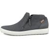 imageECCO Womens Soft 7 Side Zip Bootie Sneaker 75 USDark Shadow Nubuck