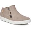 imageECCO Womens Soft 7 Side Zip Bootie Sneaker 75 USWarm GreyPowder Nubuck