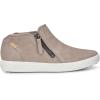 imageECCO Womens Soft 7 Side Zip Bootie Sneaker 75 USWarm GreyPowder Nubuck