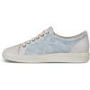 imageECCO Womens Soft 7 Side Zip Bootie Sneaker 75 USWhite Dusty Blue 51843