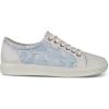 imageECCO Womens Soft 7 Side Zip Bootie Sneaker 75 USWhite Dusty Blue 51843