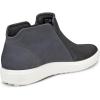imageECCO Womens Soft 7 Side Zip Bootie SneakerSilver MetallicMagnet Nubuck