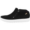 imageECCO Womens Soft 7 Side Zip Bootie SneakerBlackPowder Nubuck