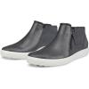 imageECCO Womens Soft 7 Side Zip Bootie SneakerSilver MetallicMagnet Nubuck