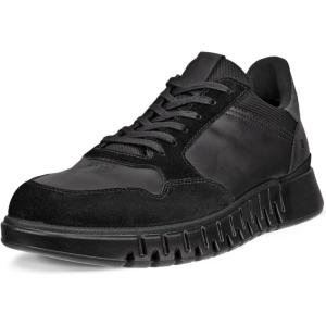 imageECCO Mens Gruuv Studio Runner SneakerBlackMagnet Suede