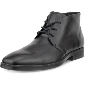 imageECCO Mens Milan Plain Toe Lace Up Chukka BootBlack