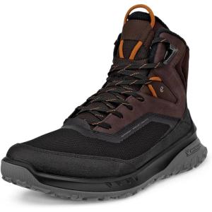 imageECCO Mens Ultra Terrain Waterproof High Hiking BootBlackMocha Nubuck