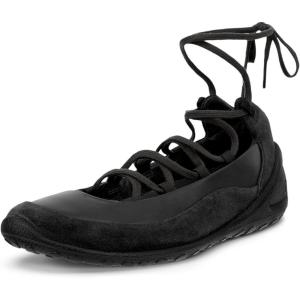 imageECCO Womens Biom Lite Ghillie Tie BallerinaBlack SuedeBlack