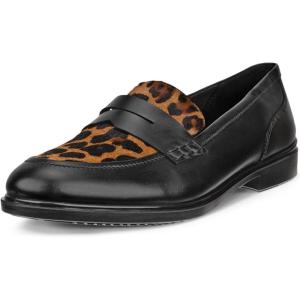 imageECCO Womens Dress Classic 15 Penny LoaferBlackLeopard Hair