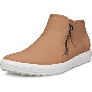 imageECCO Womens Soft 7 Side Zip Bootie Sneaker 75 USCashmereCashmere