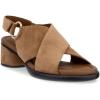 imageECCO Womens Sculpted Lx 35 Ring Ornament Cross Strap Heeled SandalCamel Suede