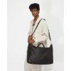 imageECCO Weekender Tote Travel Black Jacquard Wave Leather