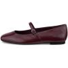 imageECCO Womens Margot Mary Jane Ballerina FlatsDark Ruby