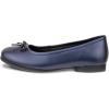 imageECCO UnisexChild Anine Slipon Dress Bow Ballet FlatGraystone Metallic