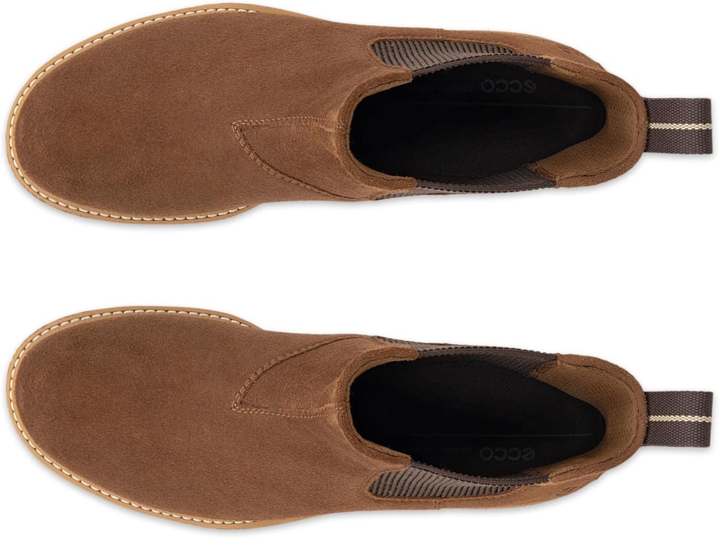 imageECCO Womens Elaina Double Gore Chelsea BootCamel Suede