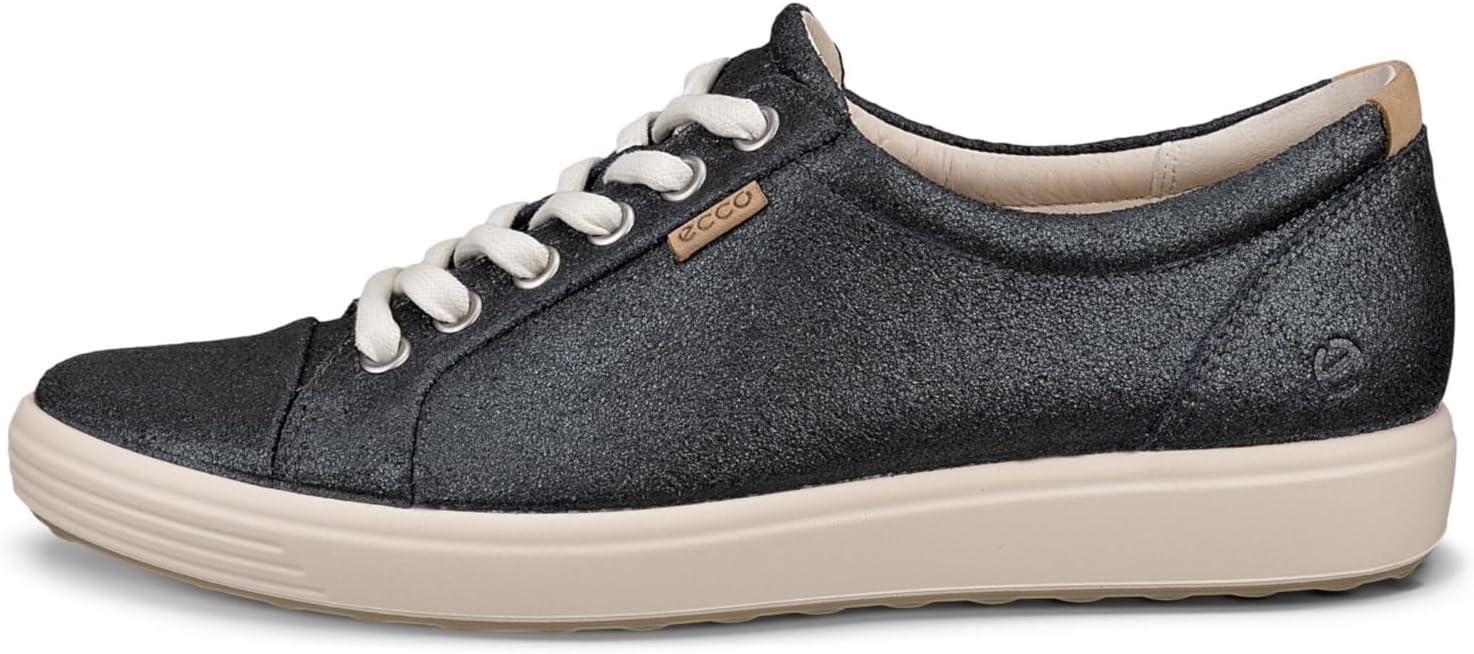 imageECCO Womens Soft 7 Monochromatic 20Silver Metallic Suede