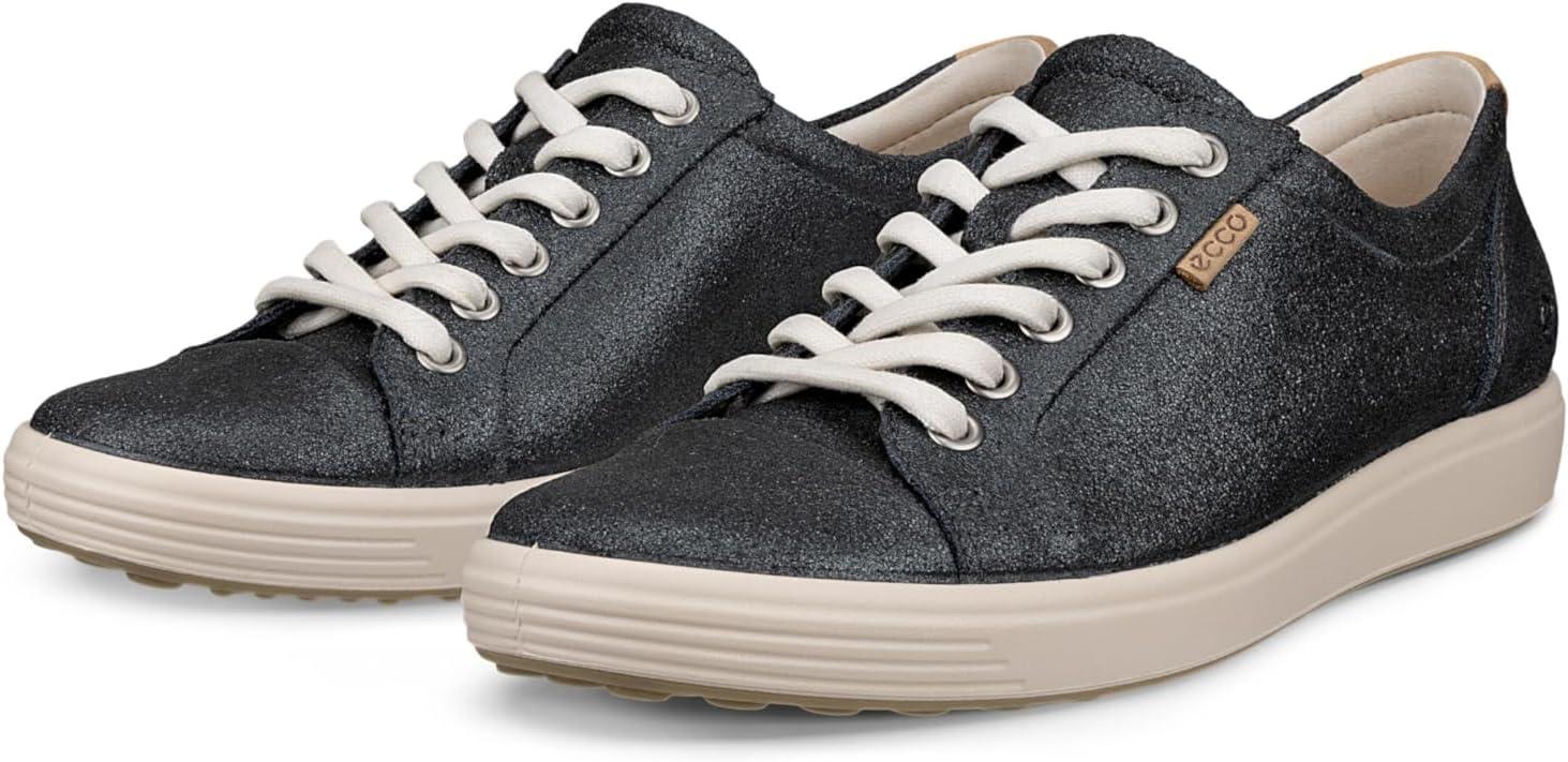 imageECCO Womens Soft 7 Monochromatic 20Silver Metallic Suede