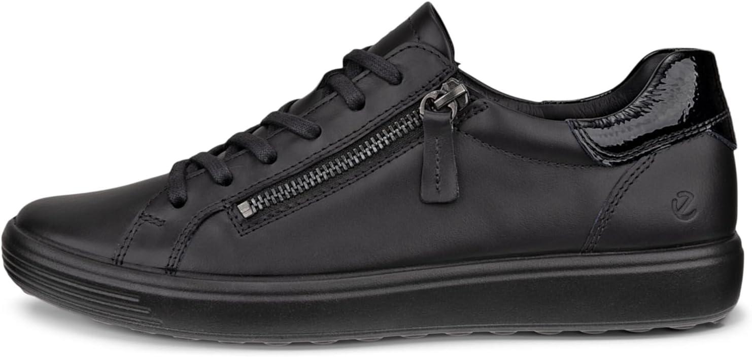 imageECCO Womens Soft 7 Side Zip LaceBlackBlack