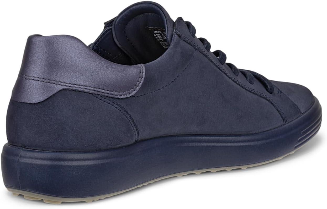 imageECCO Womens Soft 7 Side Zip LaceMarine NubuckGreystone Metallic