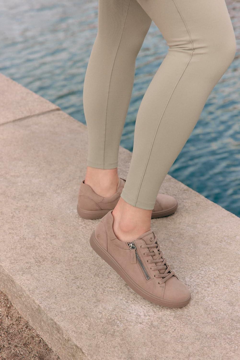 imageECCO Womens Soft 7 Side Zip LaceTaupeTaupe Nubuck