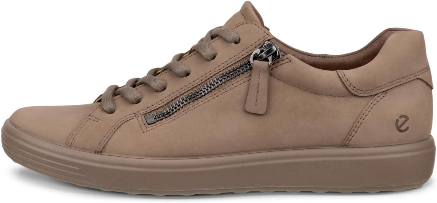 imageECCO Womens Soft 7 Side Zip LaceTaupeTaupe Nubuck