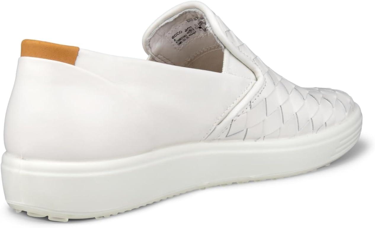 imageECCO Womens Soft 7 Woven Slipon 30White