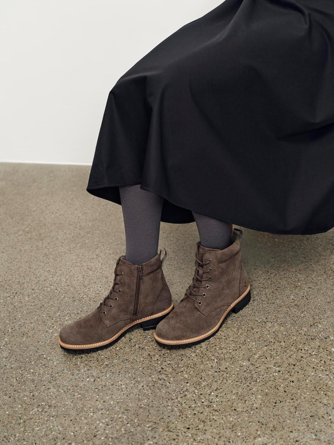 imageECCO womens Elaina LaceDark Clay Suede