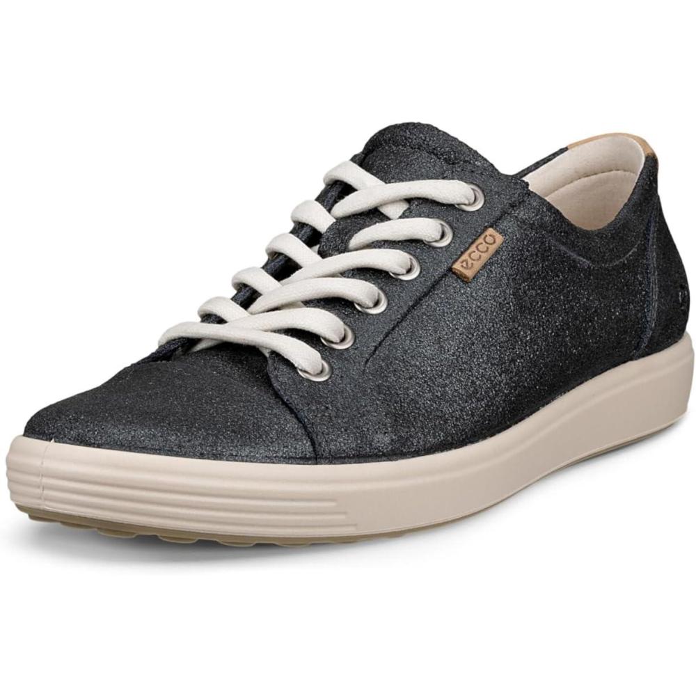 imageECCO Womens Soft 7 Monochromatic 20Silver Metallic Suede