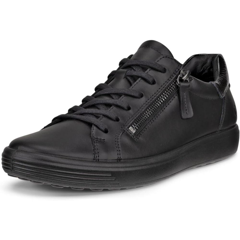 imageECCO Womens Soft 7 Side Zip LaceBlackBlack