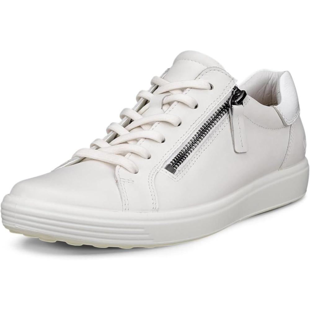 imageECCO Womens Soft 7 Side Zip LaceWhiteBright White