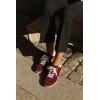 image:imageECCO Womens Soft 11 Lace UpDark Ruby SuedeBright White