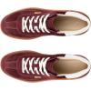 image:imageECCO Womens Soft 11 Lace UpDark Ruby SuedeBright White