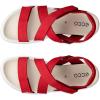 image:imageECCO Womens Soft Cross StrapChili Red Nubuck