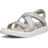 image:imageECCO Womens Soft Cross StrapPure Cashmere Metallic