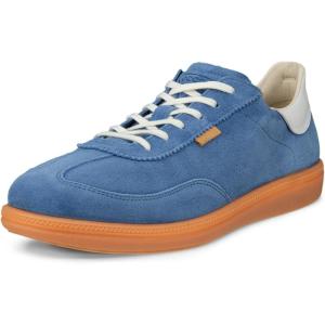 image:imageECCO Womens Soft 11 Lace UpFederal Blue SuedeBright White