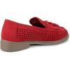 image:imageECCO Womens Dress Classic 15 Perforated TasselChili Red Nubuck