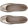 image:imageECCO Womens Margot Plain Toe BallerinaNature Foil