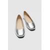 image:imageECCO Womens Margot Plain Toe BallerinaPure Silver
