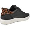 image:imageECCO Soft 7 Easy Slip SneakerBlackLeopard HairBlack Nubuck