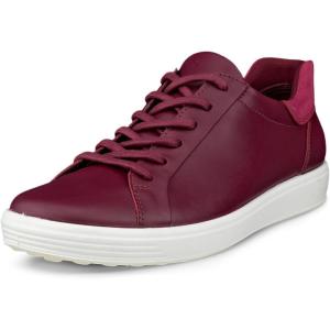 image:imageECCO Soft 7 Easy Slip SneakerDark RubyRed Plum Nubuck