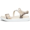 image:imageECCO Soft Three StrapPythonPure Cashmere Metallic