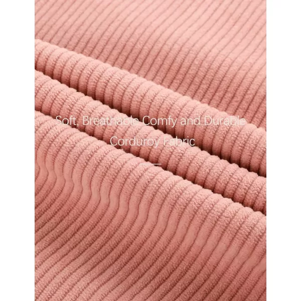 Flygo Corduroy Overalls for Women Loose Fit Adjustable Straps Long Bib Pants Wide Leg Jumpsuits