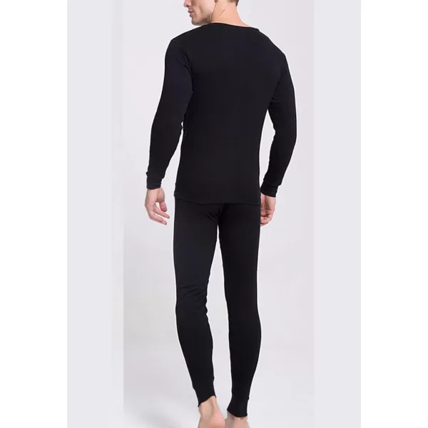 Flygo Men Thermal Underwear Set Ultra Soft Long Johns Set Base Layer Tops and Bottoms)