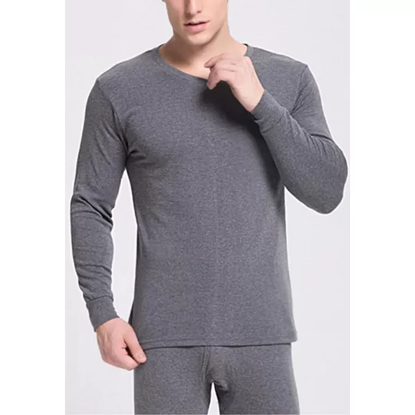 Flygo Men Thermal Underwear Set Ultra Soft Long Johns Set Base Layer Tops and Bottoms)