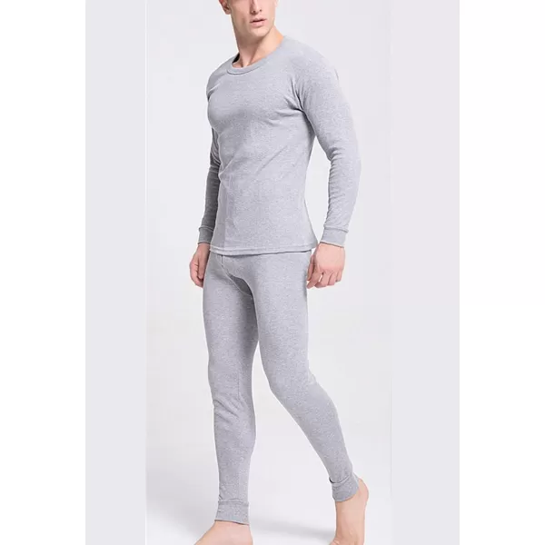 Flygo Men Thermal Underwear Set Ultra Soft Long Johns Set Base Layer Tops and Bottoms)